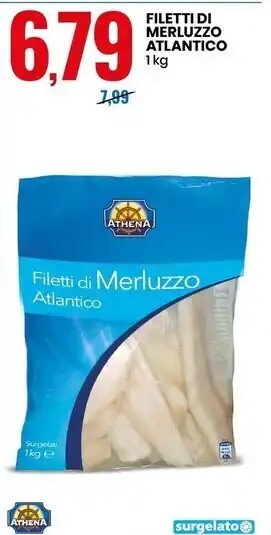 Eurospin Athena filetti di merluzzo atlantico offerta