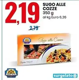 Eurospin Athena sugo alle cozze offerta