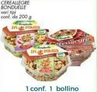 Conad Margherita Bonduelle Cereallegre 200g offerta