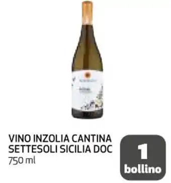 Coop VINO INZOLIA CANTINA SETTESOLI SICILIA DOC 750 ml offerta