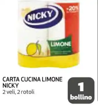 Coop CARTA CUCINA LIMONE NICKY 2 veli, 2 rotoli offerta