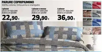 Coop CALEFFI HOME PARURE COPRIPIUMINO 1 piazza offerta
