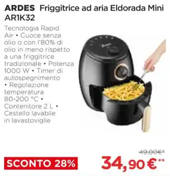 Coop ARDES Friggitrice ad aria Eldorada Mini AR1K32 offerta
