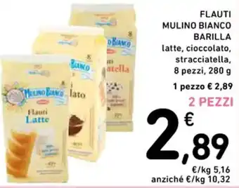 Spazio Conad FLAUTI MULINO BIANCO BARILLA 8 pezzi, 280 g offerta