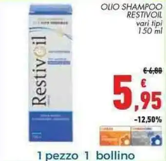 Conad Margherita Restivoil Olio Shampoo 150ml offerta