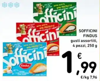Spazio Conad SOFFICINI FINDUS gusti assortiti, 4 pezzi, 250 g offerta