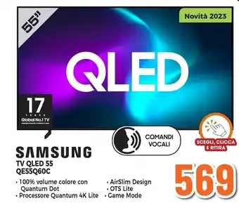 Expert Samsung tv qled 55 qe55q60c offerta