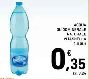 Spazio Conad ACQUA OLIGOMINERALE NATURALE VITASNELLA 1,5 litri offerta
