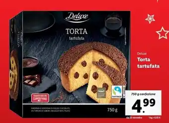 Lidl Deluxe torta tartufata offerta