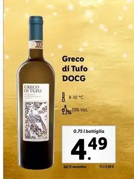 Lidl Greco di tufo - docg offerta
