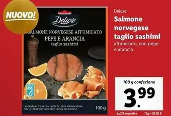 Lidl Deluxe mazzancolle tropicali con salsa offerta