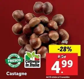 Lidl Castagne offerta