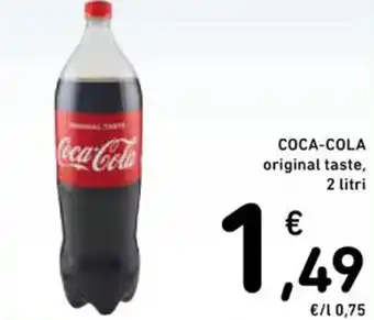 Spazio Conad COCA-COLA original taste, 2 litri offerta