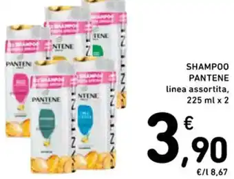 Spazio Conad SHAMPOO PANTENE linea assortita, 225 ml x 2 offerta