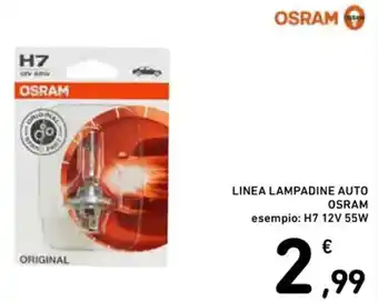 Spazio Conad LINEA LAMPADINE AUTO OSRAM esempio: H7 12V 55W offerta