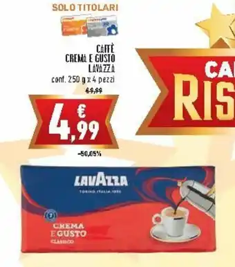 Conad City Lavazza Crema E Gusto Caffè 250g x 4pz offerta