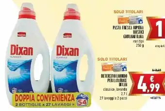 Conad City Dixan Detersivo Liquido per Lavatrice 2,7l 2 pz offerta