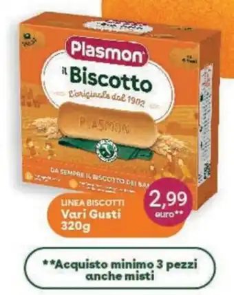 Ideal Bimbo Plasmon LINEA BISCOTTI Vari Gusti 320g offerta