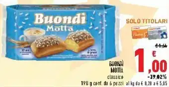 Conad City Motta Buondì 198g 6 pezzi offerta
