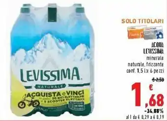 Levissima Acqua 1,5l x 6 pezzi