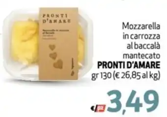 Mozzarella in carrozza al baccalà mantecato PRONTI D'AMARE gr 130