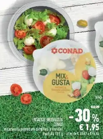 Conad City Conad Mix&Gusta Insalate 135g offerta