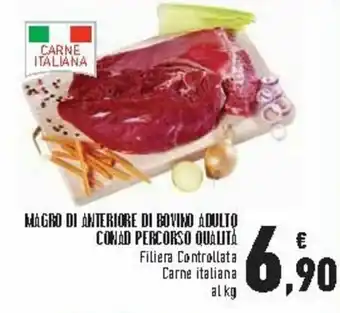 Conad City Conad Percorso Qualità Magro di Anteriore di Bovino Adulto offerta