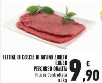 Conad City Conad Percorso Qualità Fettine di Costa di Bovino Adulto offerta