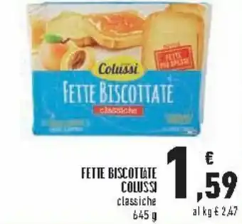 Conad City Colussi Fette Biscottate 645g offerta