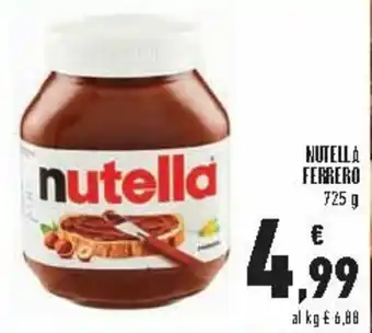 Conad City Ferrero Nutella 725g offerta