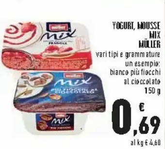 Conad City Müller Yogurt, Mousse 150g offerta