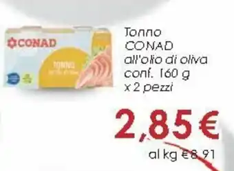 Conad City Conad Tonno 160g x 2pz offerta