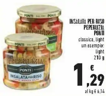 Conad City Ponti Peperlizia Insalata per riso 210g offerta