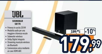Unieuro Jbl SB170 offerta