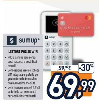 Sumup Lettore Pos 3G Wifi