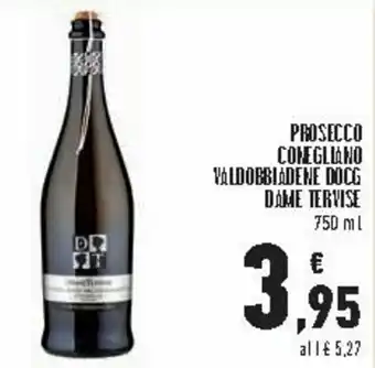 Conad City Dame Tervise Prosecco Conegliano Valdobbiadene Docg 750ml offerta