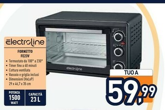 Unieuro Electroline Fornetto FE23V offerta
