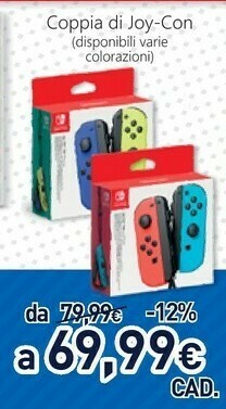 Unieuro Nintendo Switch Coppia Di Joy-Con offerta