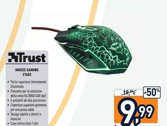 Unieuro Trust Mouse Gaming 21683 offerta
