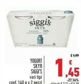 Conad Superstore Siggi's Yogurt offerta