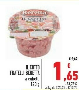 Conad Superstore Beretta Prosciutto cotto offerta