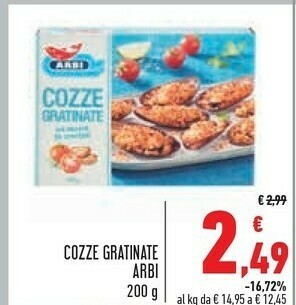 Conad Superstore Arbi Cozze offerta