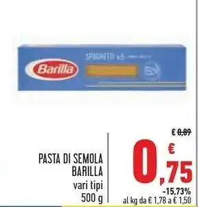 Conad Superstore Barilla Pasta offerta