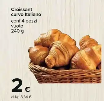 Carrefour Croissant Curvo Italiano offerta