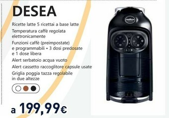 Lavazza Deséa Macchina Per Caffè A Capsule 1,1 L Automatica