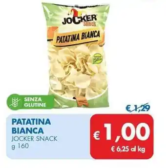 MD Discount PATATINA BIANCA JOCKER SNACK g 160 offerta