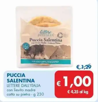 PUCCIA SALENTINA LETTERE DALL'ITALIA con lievito madre cotta su pietra - g 230