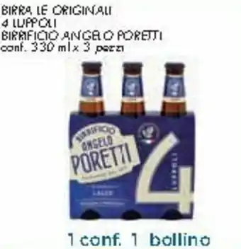 Conad City Angelo Poretti Birra Le Originali 4 Luppoli Birrificio 330ml x 3 pezzi offerta