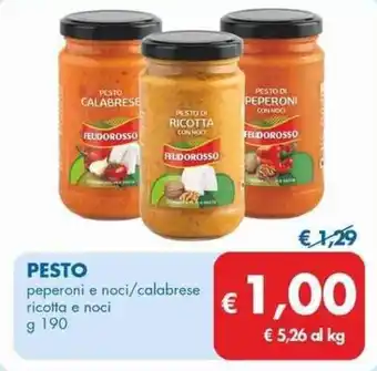 MD Discount PESTO peperoni e noci/calabrese ricotta e noci g 190 offerta