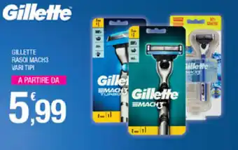 Splendidi e Splendenti Gillette Rasoi Mach3 offerta